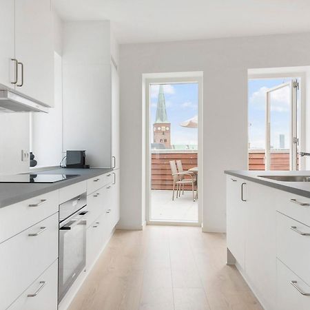 Grand Penthouse Suite With Private Rooftop Terrace Århus Zewnętrze zdjęcie